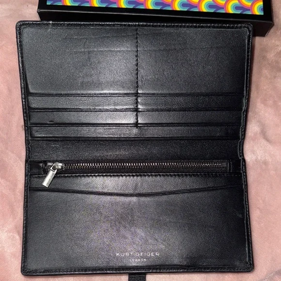 Kurt Geiger Black Quilted Wallet EUC. - Picture 4 of 6